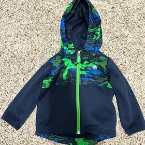 The North Face Blue and Green Camo Jacket size 6-12 months